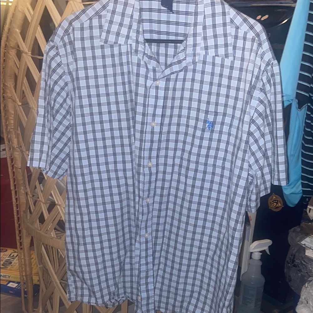 Men's Blue Checkered Shirt